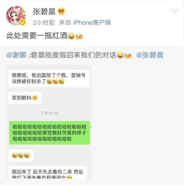 张杰张碧晨事件始末 谢娜发聊天记录辟谣张碧晨被封杀