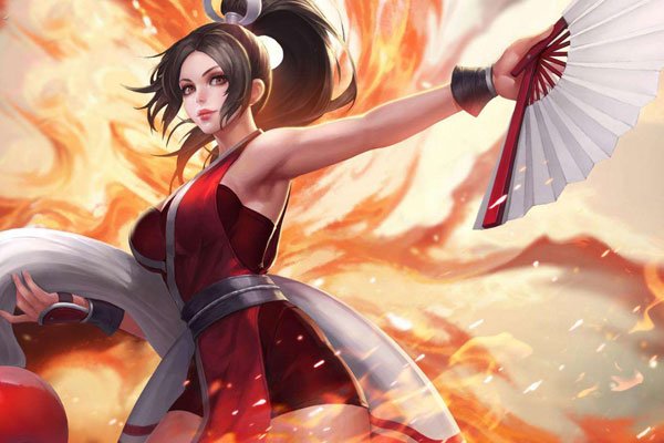 不知火舞蹈和三个小孩子公园狂野 背后的绳索干嘛用的