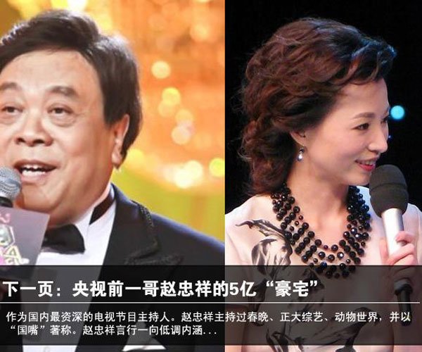 董卿赵忠祥对话内容录音 开一些比较流氓的玩笑