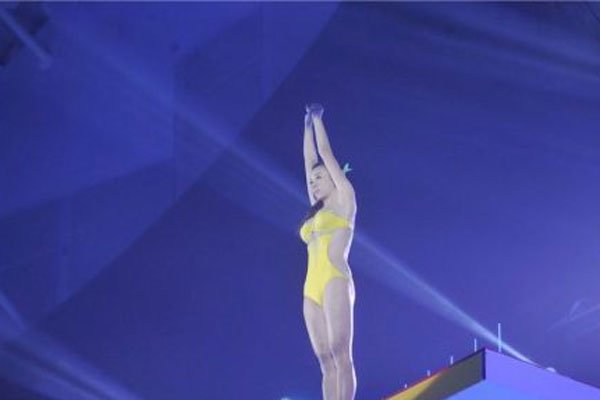 周韦彤跳水隆胸照片 只是单纯的欣赏她乳不乳的低俗