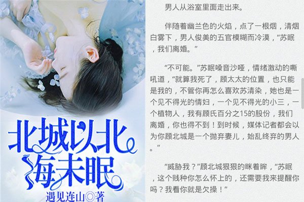 顾北城你好狠是什么时候的梗 小说男主角顾北城麻药