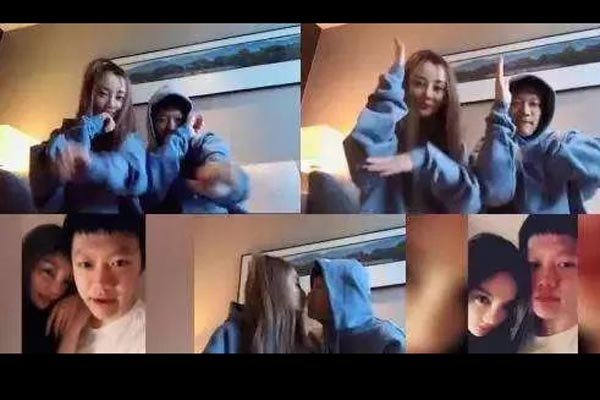 李小璐与PGone的视频夜宿门照 拍照接吻穿情侣装像是在热恋